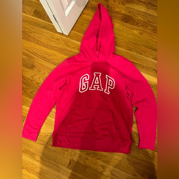 NWOT y2k vibe Pink Embroidered Gap Hoodie - Picture 1 of 4